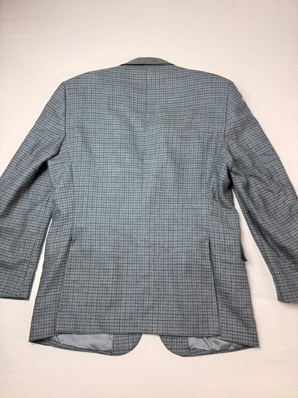 JoS. A. Bank Signature Wool Silk Linen Plaid Sport Coat 43R